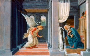 De Annunciatie, c1485 door Sandro Botticelli
