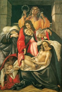 De klaagzang over de dode Christus door Sandro Botticelli