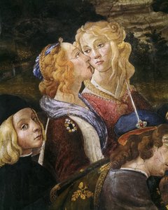 De verzoeking van Christus (detail) door Sandro Botticelli
