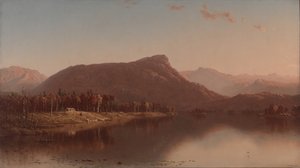 Een huis in de wildernis door Sanford Robinson Gifford