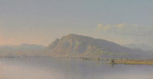 Op de Hudson-rivier door Sanford Robinson Gifford