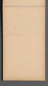 Schetsboek, pagina 08: Carter Mountain door Sanford Robinson Gifford