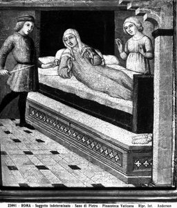 Wonder van de doodgeboren baby, ca. 1450 door Sano di Pietro