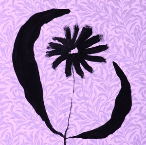 Abstracte zwarte bloei door Santhosh ch