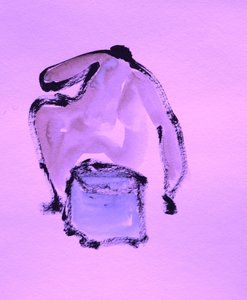 Abstracte lavendelvorm