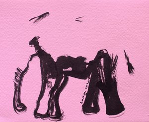 Gedurfde roze olifant door Santhosh ch
