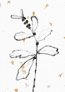 Minimalistische botanische schets door Santhosh ch