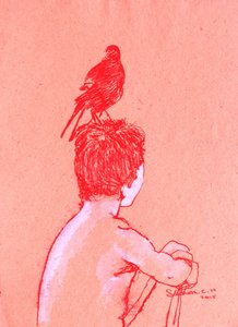 De stille jongen en de vogel door Santhosh ch