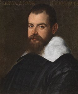 Portret van Galileo Galilei, 1601 door Santi di Tito