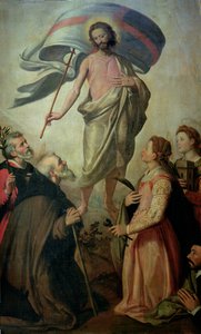 De hemelvaart van Christus door Santi di Tito