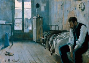 Mijn kamer in Parijs door Santiago Rusinol i Prats