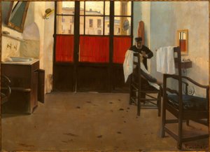 De kapper van Puigcerdà door Santiago Rusiñol