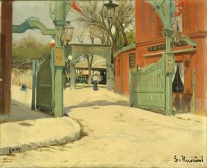 Ingang van het Park van de Moulin de la Galette