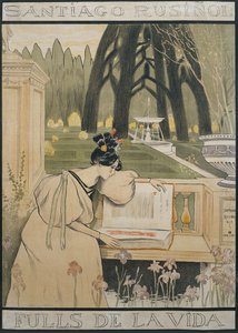 Fulls de la vida Poster door Santiago Rusiñol