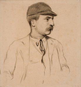 Portret van Genís Muntaner door Santiago Rusiñol