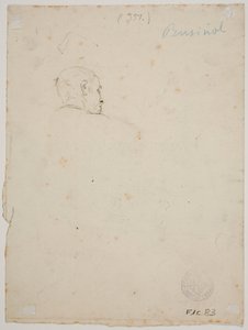 Studie van een mannenhoofd door Santiago Rusiñol