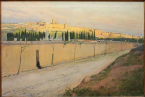 Weg naar het Kerkhof door Santiago Rusiñol