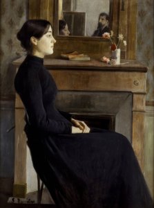 Vrouwelijke figuur door Santiago Rusiñol