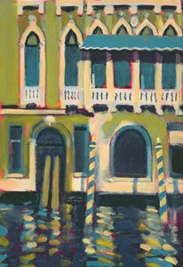Blauwe luifel door Sara Hayward
