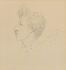 Portret van W. Graham Robertson, ongedateerd (grafiet op papier)