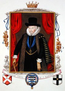 Portret van Sir Thomas Cecil (1542-1623) 1e Graaf van Exeter, 2e Lord Burghley uit 