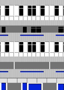 Brutalistisch blok, 2018 (digitaal)