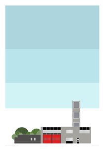 Brandweerkazerne, 2014 (grafische giclee print)