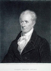 Gilbert Charles Stuart (1755-1828), gegraveerd door Asher Brown Durand (1796-1886) naar een origineel miniatuur door Sarah Goodridge