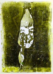 Abstract blad door Sarah Thompson Engels
