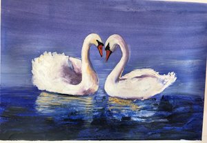 Zwanen door Sarah Thompson Engels