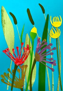 bloemen en grassen