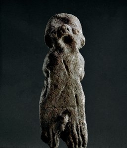 Nuragische cultuur: votief terracotta beeldje uit de tempel van Abini