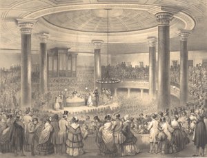 Verdeling van de American Art Union Prijzen, in de Tabernakel, Broadway, 24 december