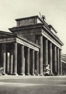 Berlijn: Brandenburger Tor (zwart-wit foto)