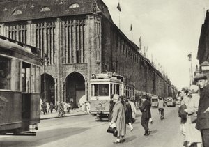 Berlijn: Warenhuis Wertheim (zwart-wit foto)