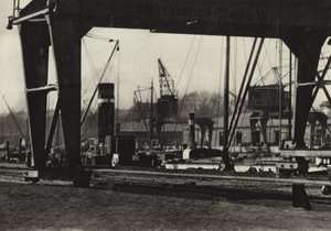Berlijn: Westhaven (zwart-wit foto)