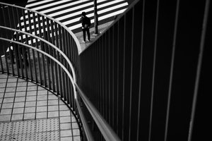 Wandeling langs stedelijke geometrie