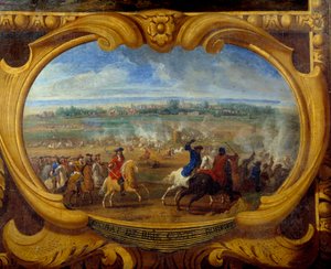 De daden van Louis II prins van Bourbon Condé (Bourbon-Condé) bekend als de grote Condé (1621-1686), Slag bij Brie (detail) door Sauveur Le Conte