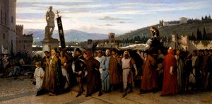 De begrafenis van Buondelmonte door Saverio Altamura