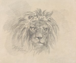 Hoofd van een leeuw door Sawrey Gilpin