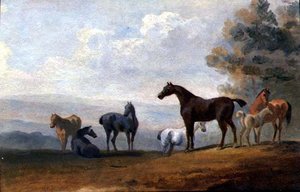 Paarden door Sawrey Gilpin