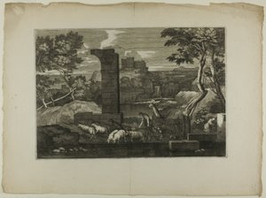 Landschap met een Herder en Zijn Kudde