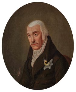 Portret van Karel II, Groothertog van Mecklenburg-Strelitz door Scharenberg