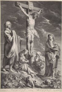 Christus aan het kruis, met Maria en Johannes