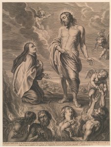 H. Theresia bemiddelt voor Bernardino de Mendoza door Schelte Adamsz. Bolswert