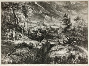 Landschap met Philemon en Baucis, uit Grote Landschappen