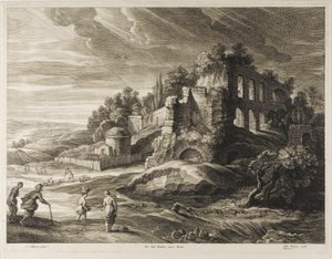 Landschap met de grote ruïnes, uit De kleine landschappen