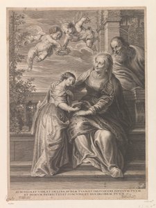 Maria met haar ouders Anna en Joachim