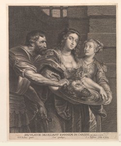 Salome ontvangt het hoofd van Johannes de Doper door Schelte Adamsz. Bolswert