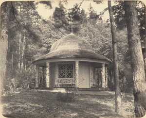 Prieel in het bos bij Moskou